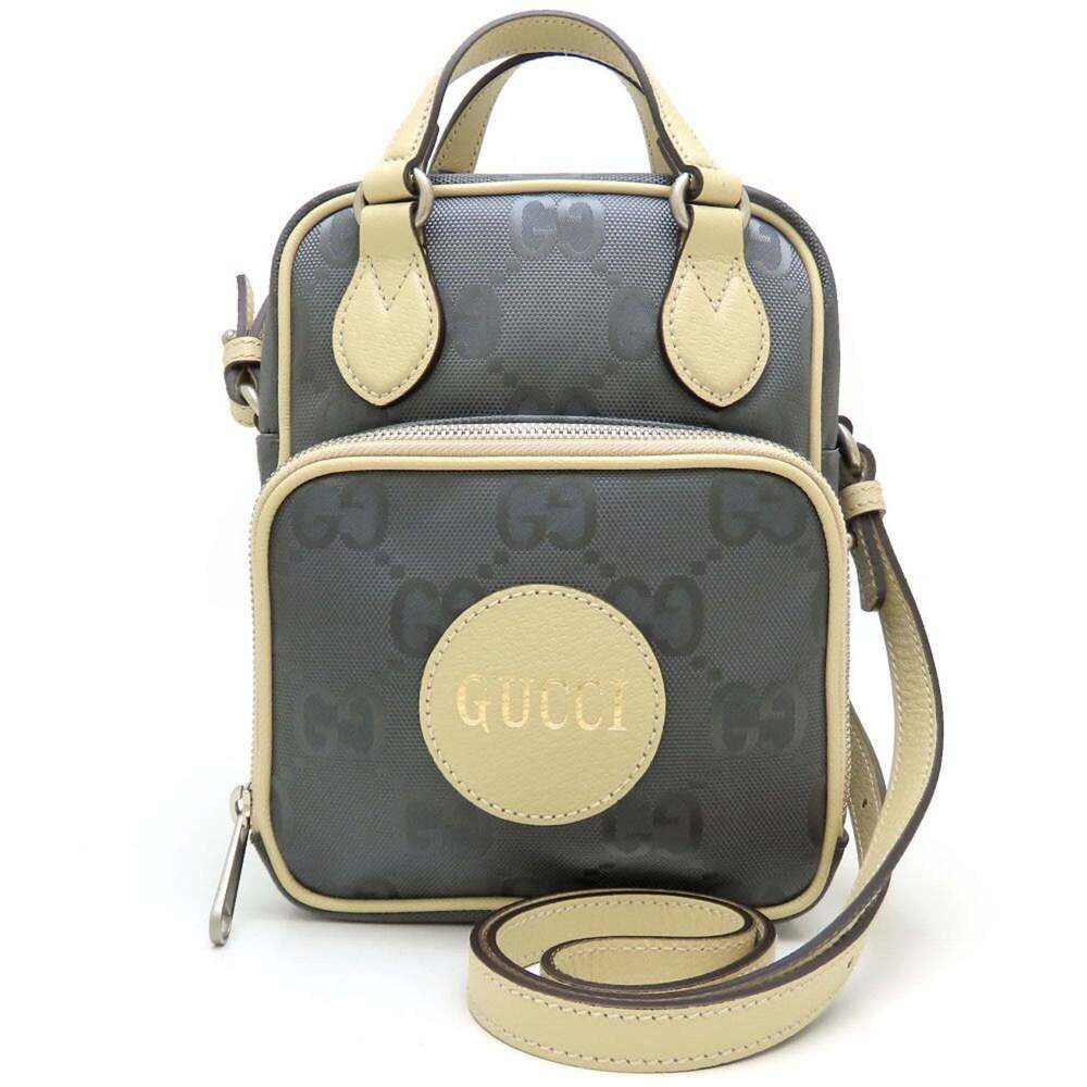 GUCCI Authentic Cream Leather Shoulder Bag